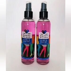 Find Your Happy Place Girls Night Out Fine Fragrance Body Mist Retired 8 oz Lot